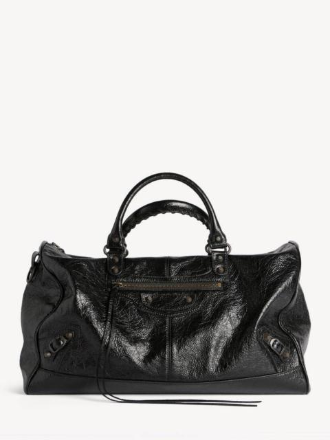 BALENCIAGA Men's Le City Boston Bag Large in Black