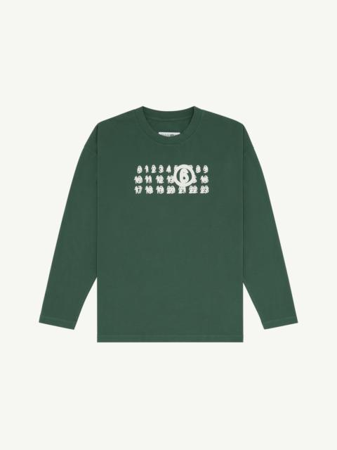 MM6 Maison Margiela Long-sleeve 3-layers print T-shirt