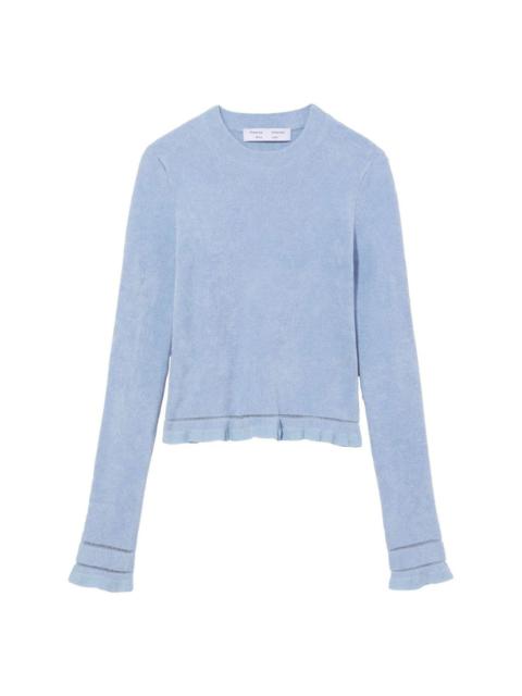 cropped chenille jumper