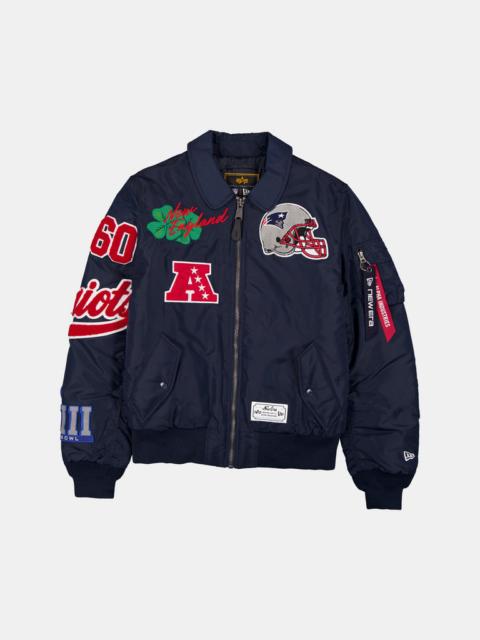 Nike NEW ENGLAND PATRIOTS X ALPHA X NEW ERA MA-1 COLLARED BOMBER JACKET