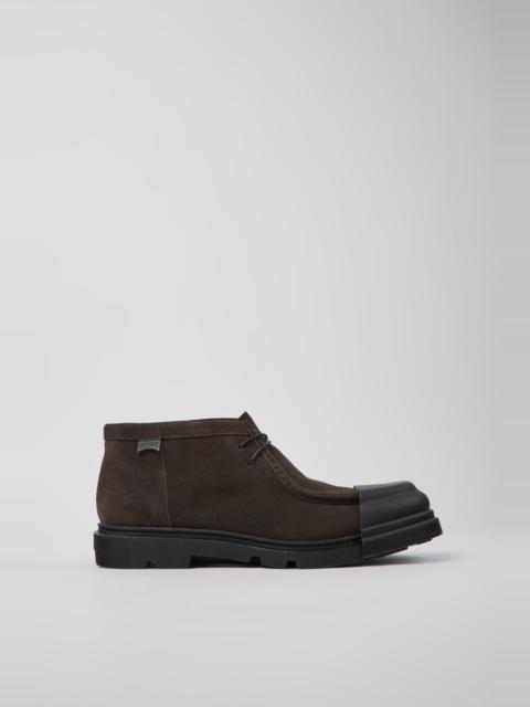 CAMPER Junction Gray nubuck shoes for men