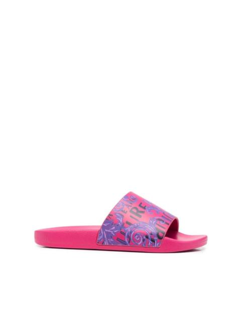 VERSACE JEANS COUTURE 'Barocco' print slides
