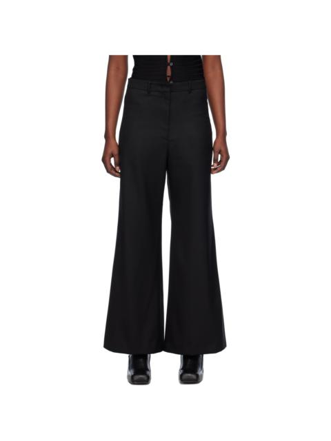 Black Wide-Leg Trousers