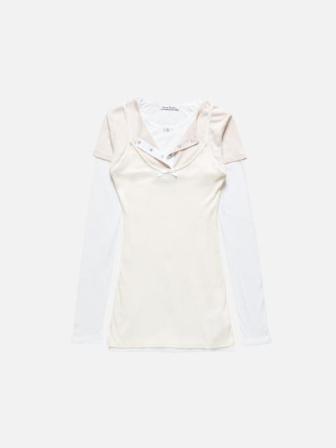 Acne Studios Layered mini dress - White/Off White