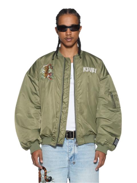 Ksubi STAY UP 4EVA BOMBER JACKET KHAKI