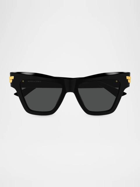 Bottega Veneta Ribbon Mitre 53MM Cat-Eye Sunglasses