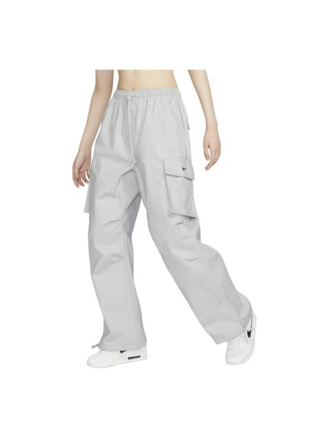 Nike (WMNS) Nike Sportswear Mid-Rise Oversized Cargo Pants Asia Sizing 'Light Smoke Grey' FV7521-077