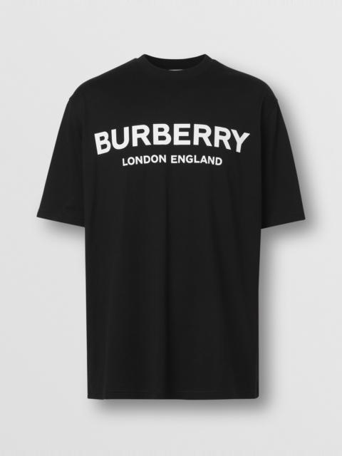 Burberry Logo Print Cotton T-shirt