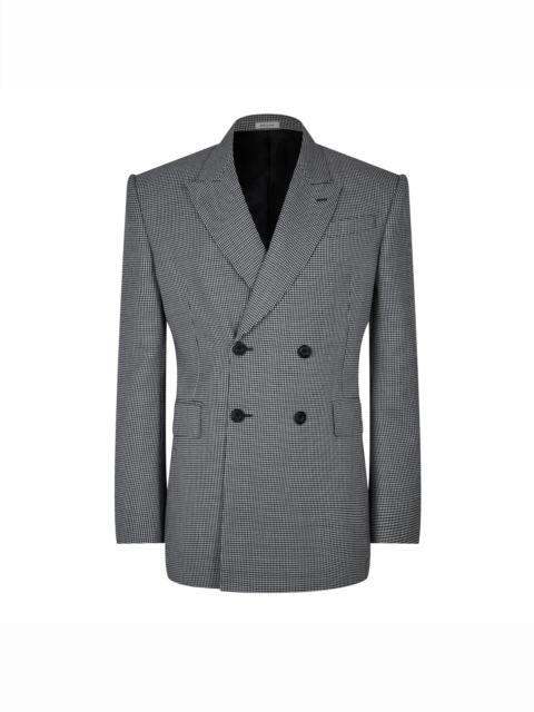 HOUNDSTOOTH DOUBLE-BREASTED JACKET