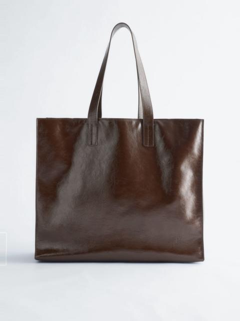 & Other Stories Leather Tote Bag