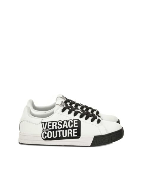 VERSACE JEANS COUTURE logo lace-up sneakers