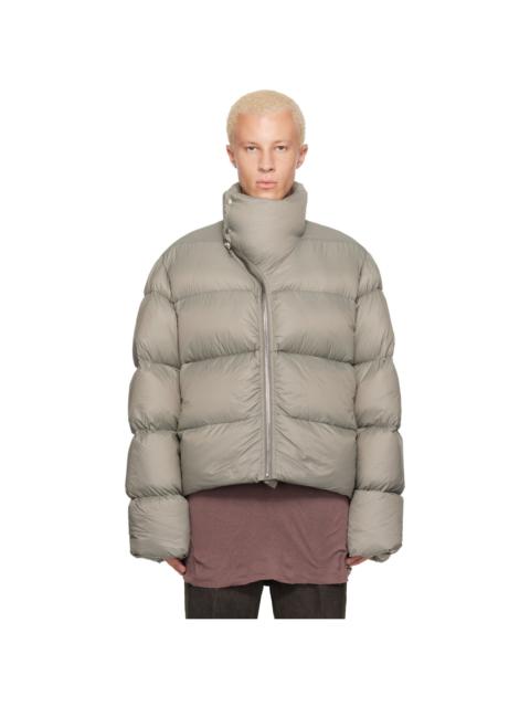 Rick Owens Gray Tower Turtle Down Jacket
