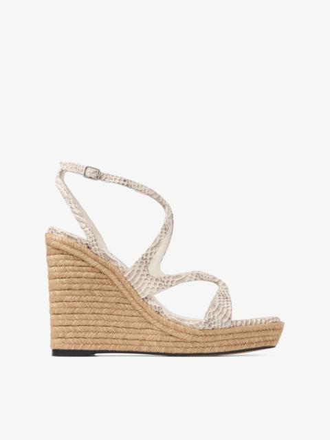 Ayla 110
Roccia Snake Print Leather Wedge