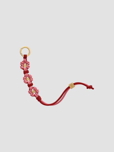 MAISON de SABRÉ Women's Bloom Edition Leather Wristlet Charm - Candy Brick