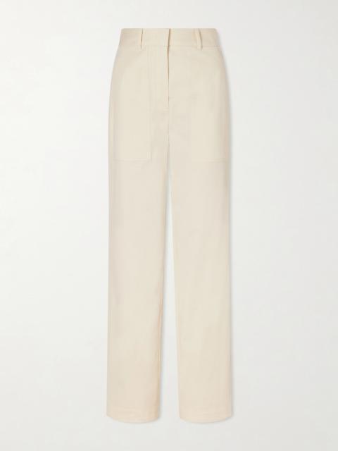 JOSEPH Jaber Cotton-blend Straight-leg Pants