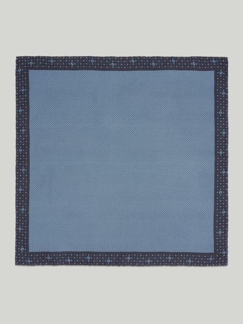 GUCCI Polka-dot rhombus silk pocket square