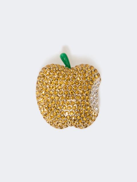 WEEKEND Max Mara CICALA Metal brooch with rhinestones - YELLOW