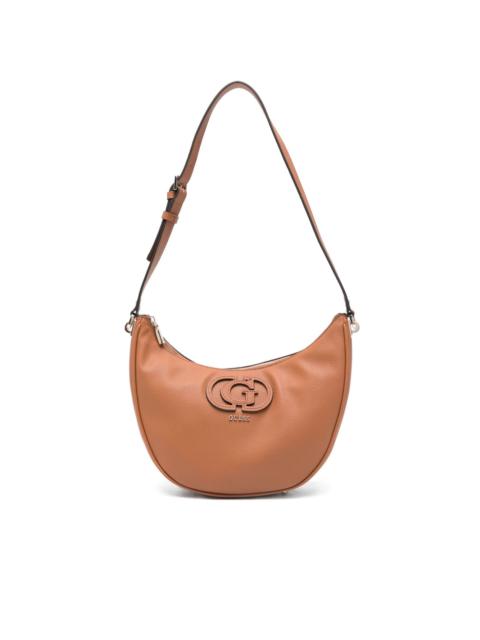 GUESS USA logo-plaque crescent shoulder bag