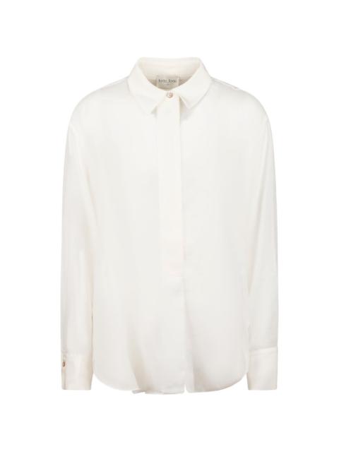 forte_forte button-fastening shirt