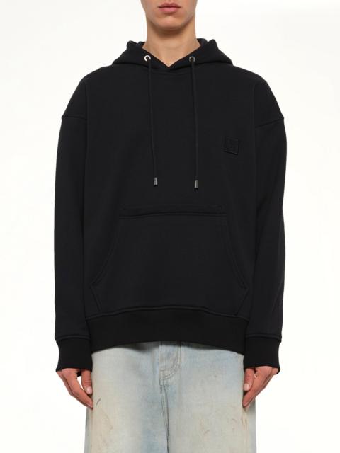 Wooyoungmi Flower Print Hoodie in Black