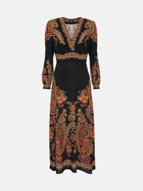 Paisley midi dress