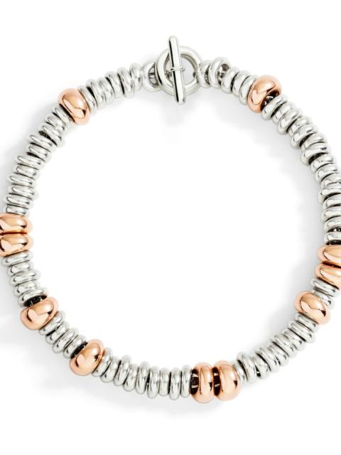 DoDo SILVER & GOLD PLATED SILVER RONDELLE BRACELET