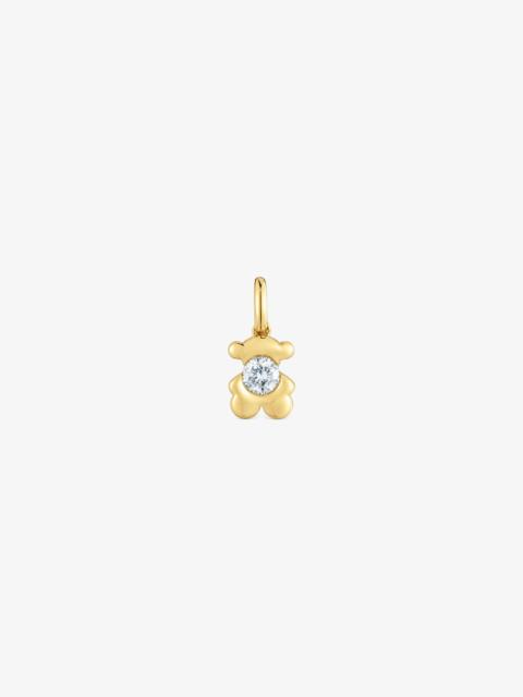 TOUS 18K solid gold Bear pendant with lab-grown diamond TOUS Lili