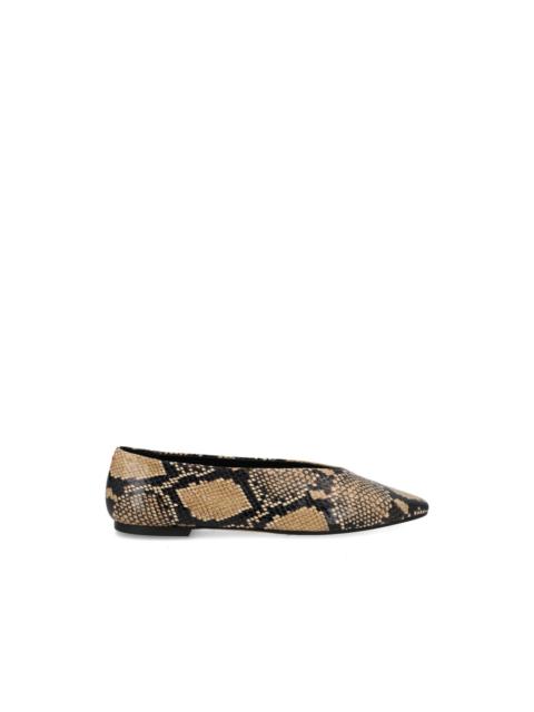Aeyde animal-print ballet flats