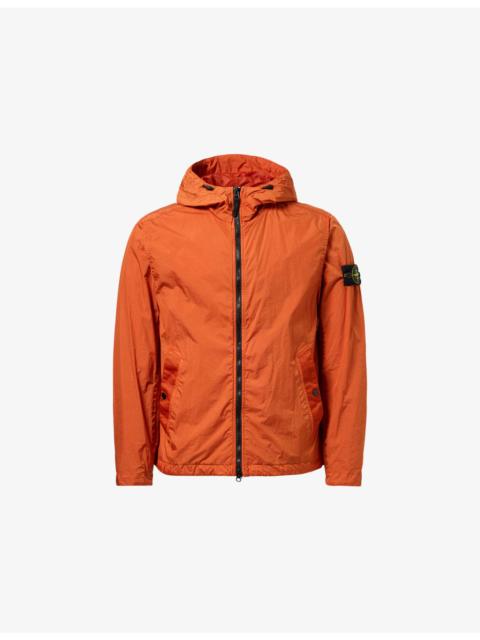 Stone Island Garment Dyed Crinkle Reps Hooded Nylon Jacket