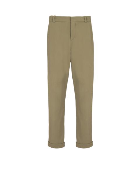 Straight  cut jersey trousers