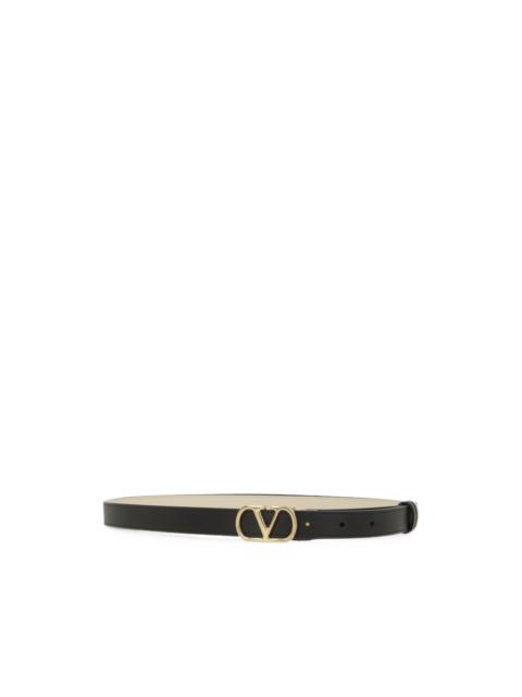 Valentino VLogo Signature reversible shiny calfskin belt - 20mm / 1.2 in.