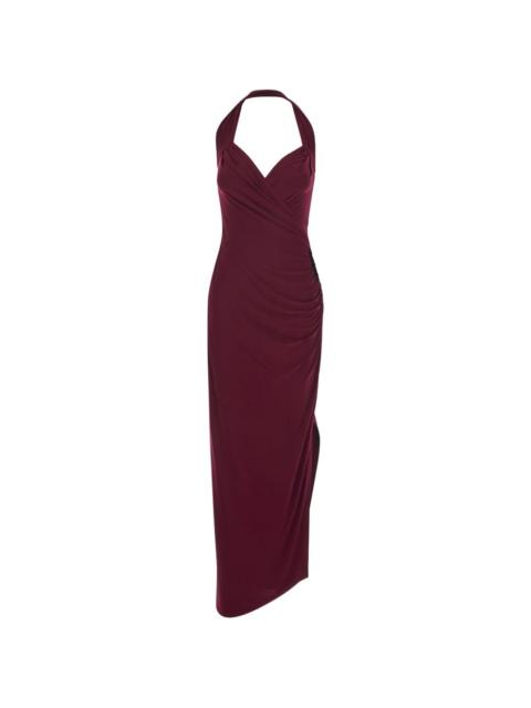 NORMA KAMALI halterneck draped dress