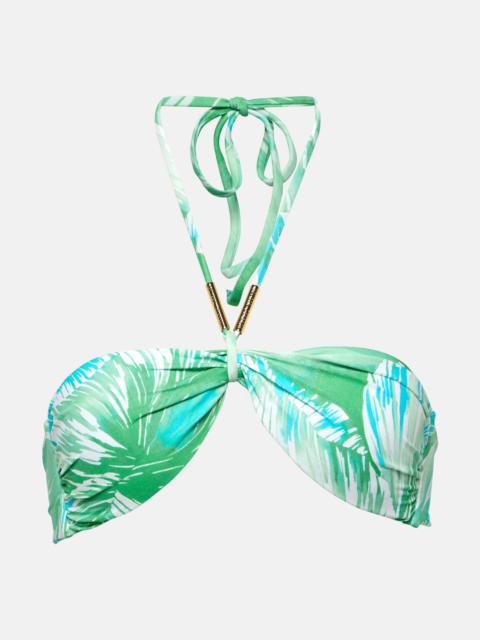 MELISSA ODABASH Canary floral bikini top