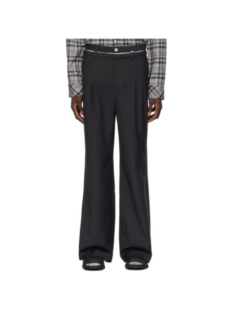 C2H4 Gray Four-Pocket Trousers