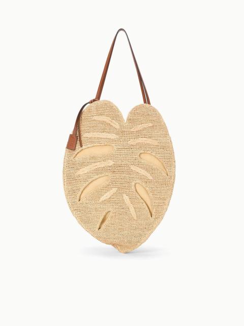 STAUD STAUD LARGE PALM RAFFIA BAG NATURAL