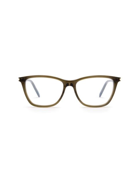 SAINT LAURENT transparent square glasses