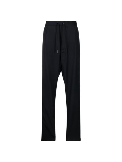 drawstring virgin wool track trousers