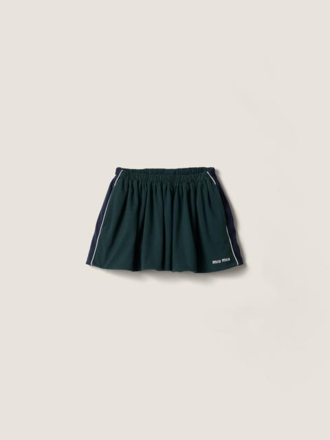 Miu Miu Cotton jersey miniskirt