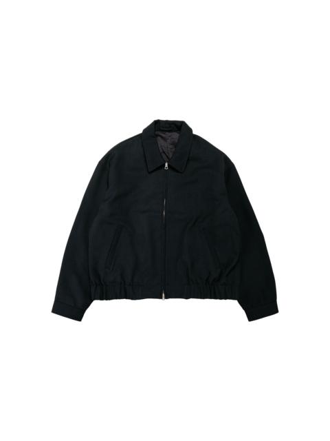JAMES COWARD Machine Jacket Black Wool Gabardine