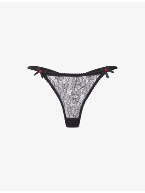 Agent Provocateur Lorna low-rise lace thong
