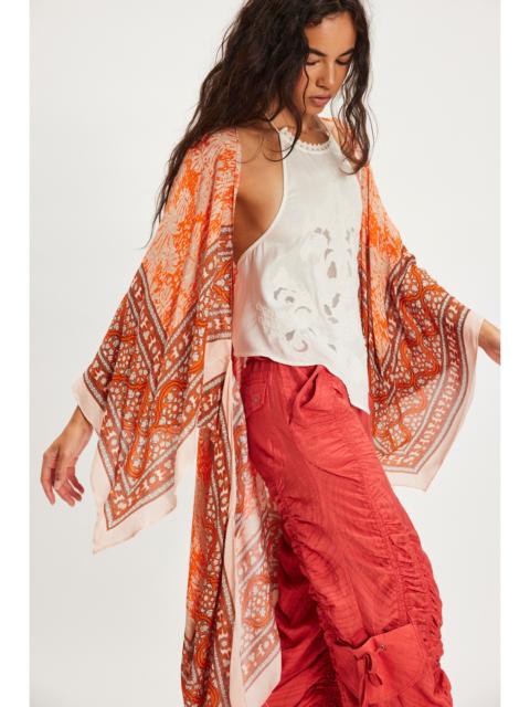 FREE PEOPLE Magic Dance Border Print Duster