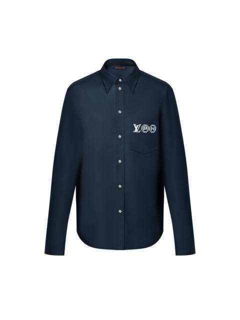 Louis Vuitton Printed Signature Long- Sleeved Shirt