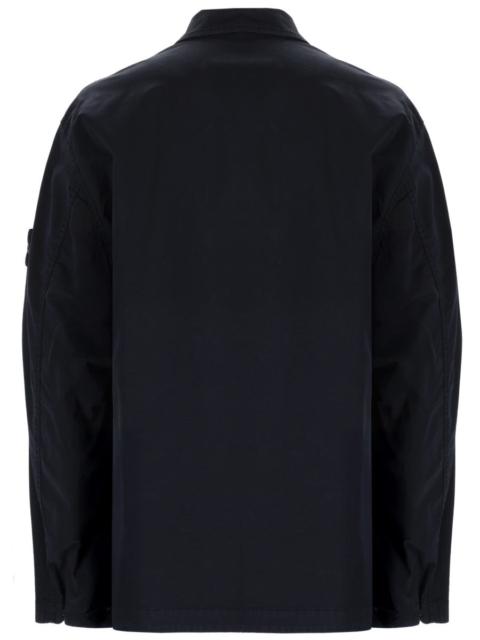 Stone Island STONE ISLAND Regular-fit Overshirt with Concealed Zip STRETCH ORGANIC COTTON TWILL