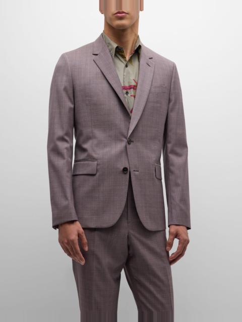 Paul Smith Men's Melange Plaid Suit