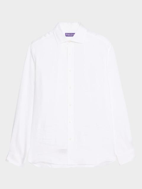 Ralph Lauren Men's Piece Dye Linen Button-Down Shirt