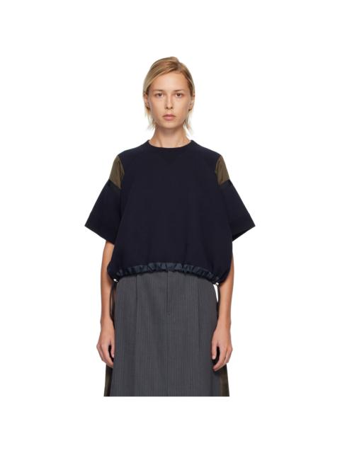 sacai Navy Sponge Sweat Sweatshirt