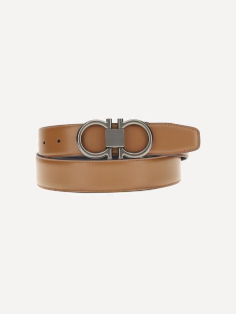 FERRAGAMO Reversible leather Gancini Belt