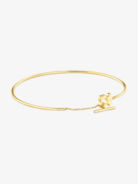 TOUS 18K solid gold bear Bangle I-Bear