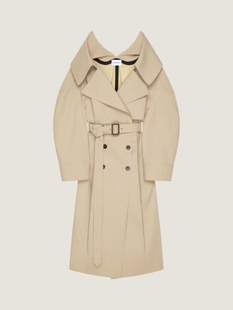 Givenchy SLASHED LONG TRENCH IN COTTON