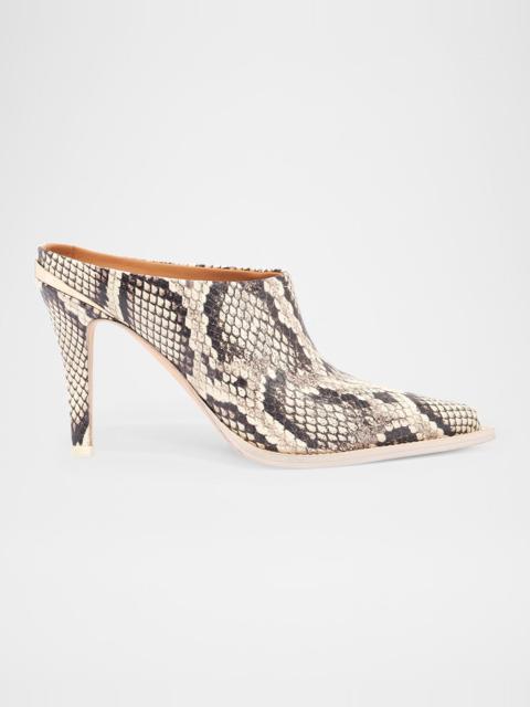 PARTLOW Kelley Python-Embossed Western Mule Pumps
